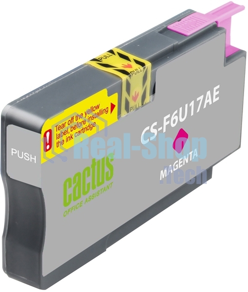 Картридж струйный Cactus CS-F6U17AE (953XL) пурпурный (26 мл) для HP OJ Pro 7740/8210/8218/8710/8715