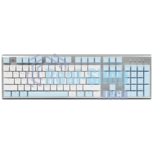 Клавиатура проводная A4Tech Fstyler FS100 Neon, USB, синий/белый