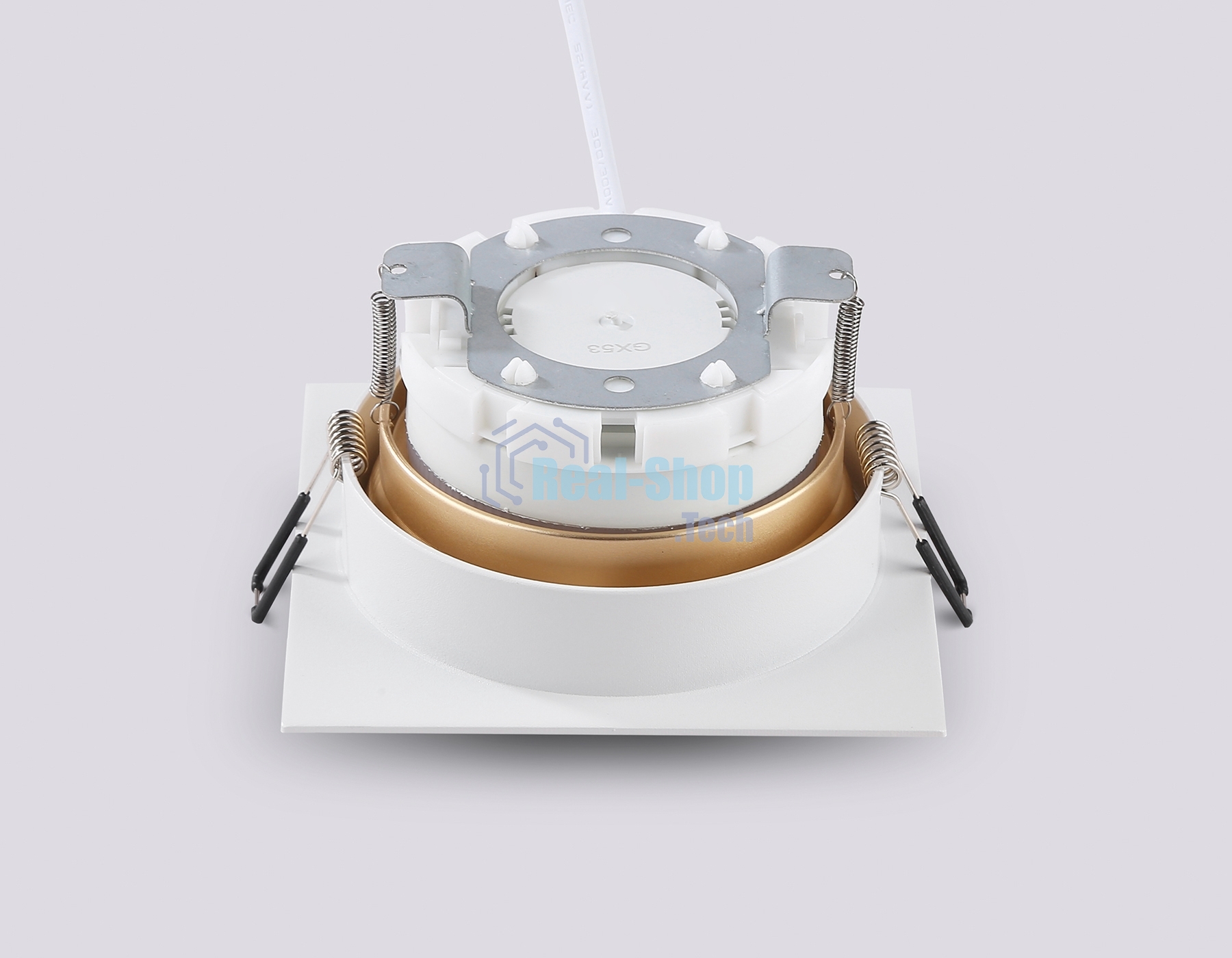 Светильник Ambrella light TN52338 SWH/SGD белый песок/золото песок GX53 max 12W 115*115*25