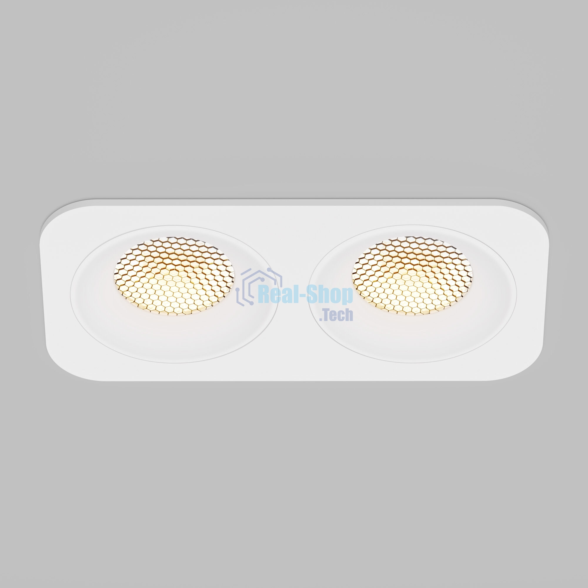 15277/LED / Светильник встраиваемый 20W 3000K белый IP44