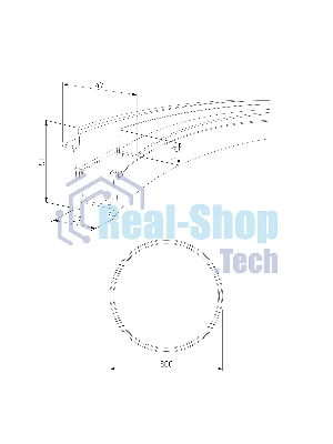 Slim Magnetic Шинопровод встраиваемый (черный) (? 800мм) 85158/00