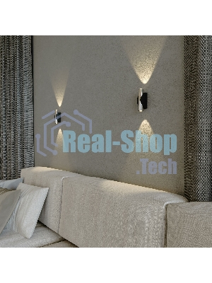 40109/LED / Светильник настенный светодиодный  Steel LED чёрный/сталь