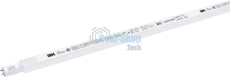 Лампа светодиодная IEK LLE-T8-18-230-40-G13 ECO T8 линейная 18Вт 230В 4000К G13 IEK (аналог люм.лампы 36Вт)