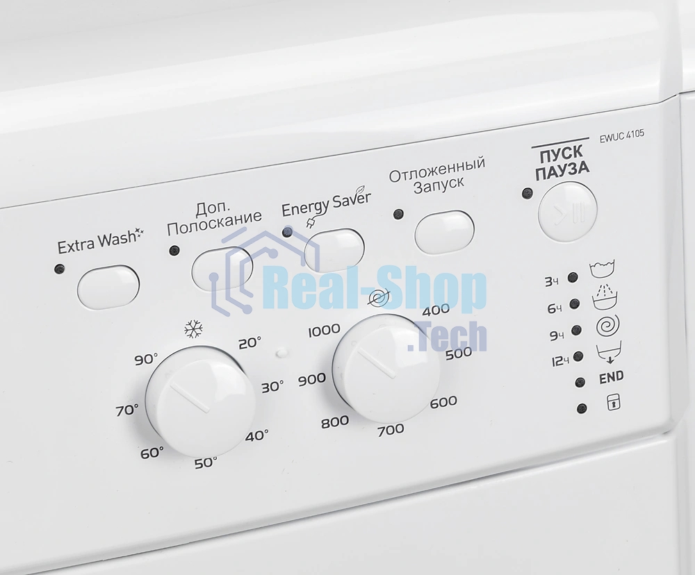 Стиральная машина Indesit EWUC 4105 CIS белый, загрузка фронтальная 4 кг, 1000 об/мин., класс: А