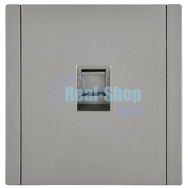Розетка компьютерная RJ45 кат.5E IEK FORTE&PIANO FP532 сталь