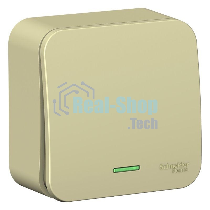 Выключатель 1-кл. ОП Blanca (сх.1) 10А 250 В изол. пласт. с подсветкой беж. SchE