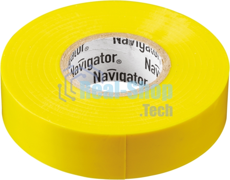 Изолента ПВХ Navigator 19 мм (рул.20м) жел. NIT-A19-20/Y