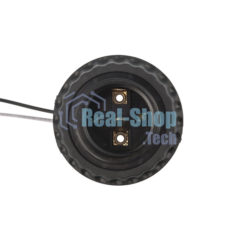 Патрон E27 Rexant с проводом 20 см черный