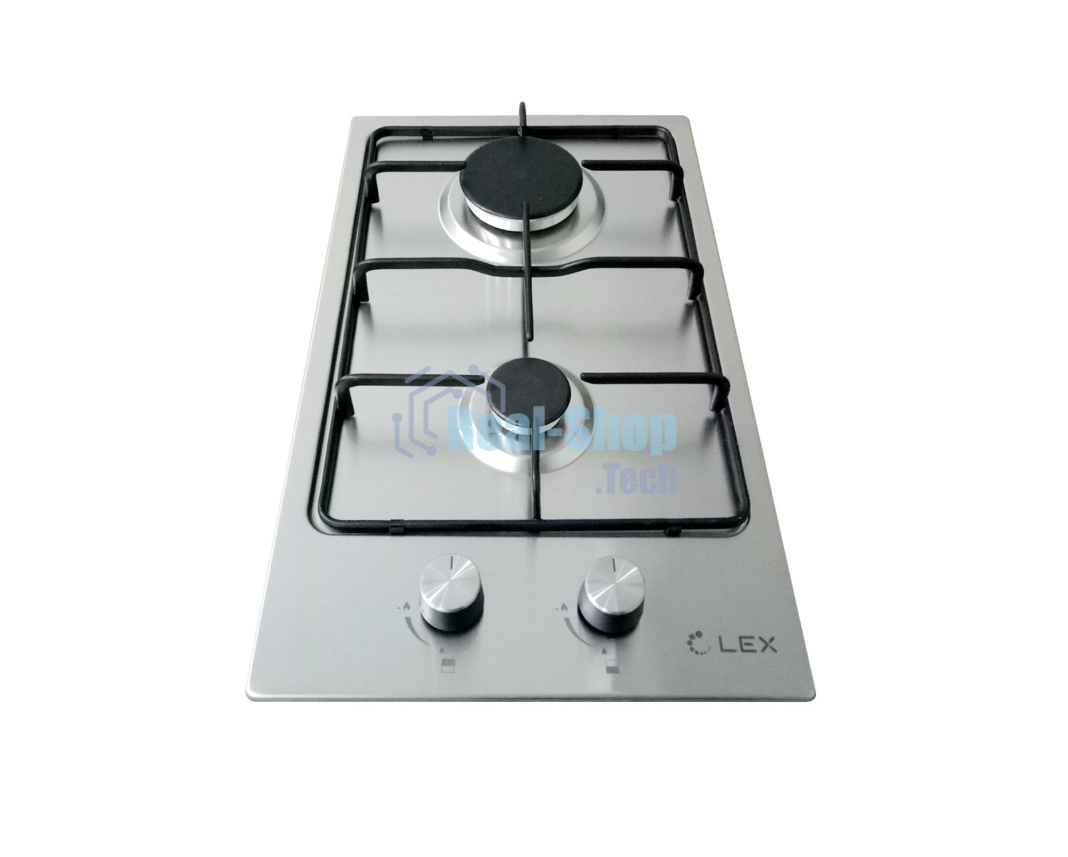 Газовая варочная панель LEX GVS 320 IX1000/3000Вт 2конфорки нерж.сталь