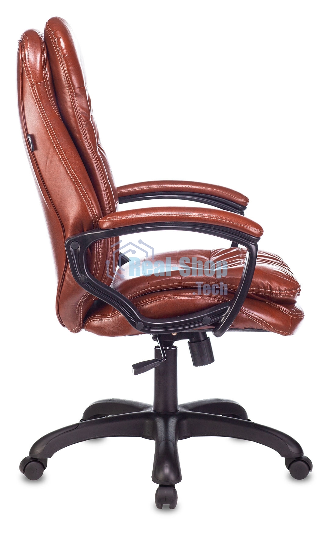 Кресло руководителя Бюрократ T-9950LT коричневый Boroko-37, искусственная кожа, крестовина пластик