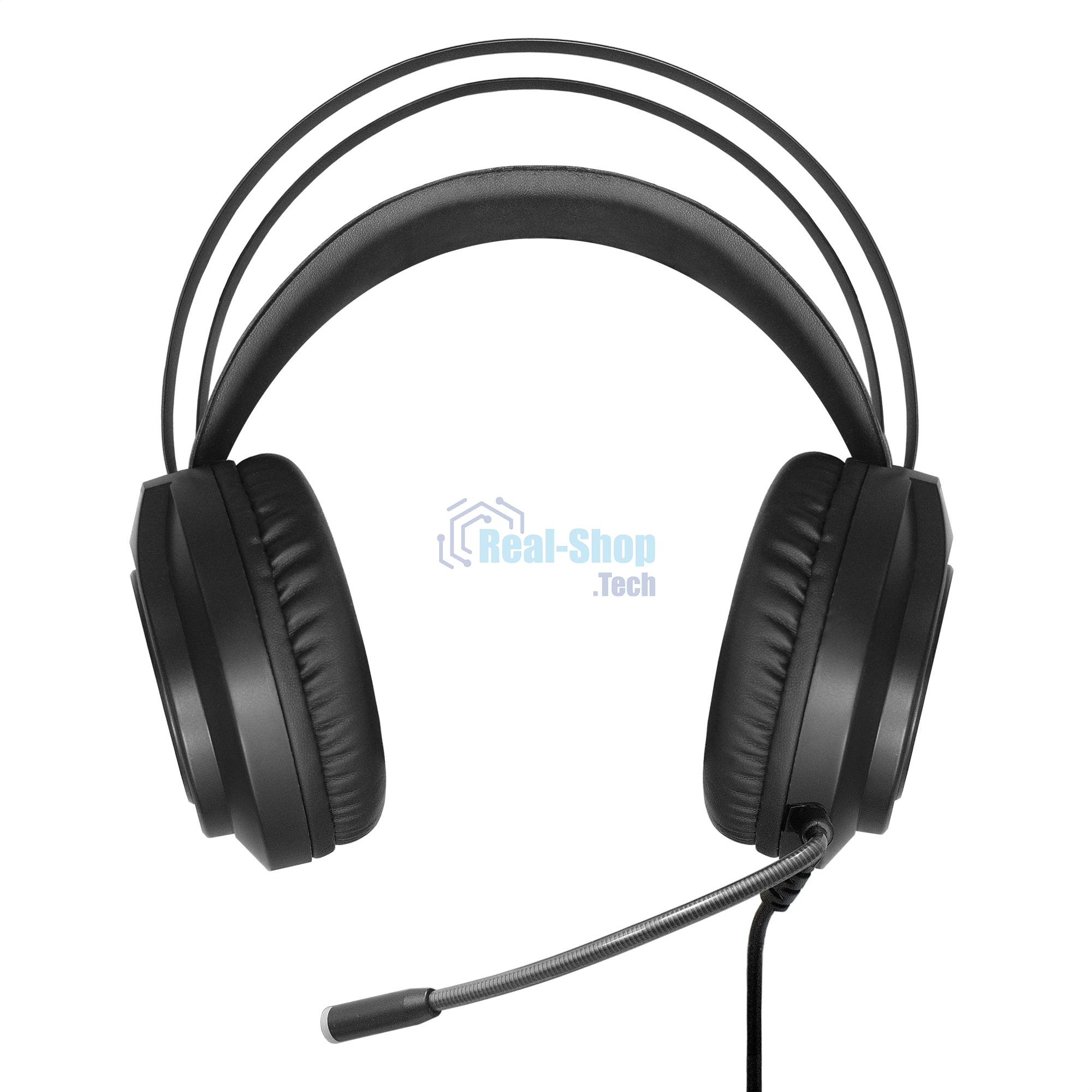 Гарнитура проводная игровая ExeGate EX289746RUS Cosmos HS-702GL (объемный звук 7.1, длина кабеля 2.5м, RGb подсветка, USB интерфейс)