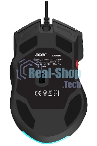 Мышь проводная Acer OMW150 черный, 4800 dpi, USB, кнопки - 8