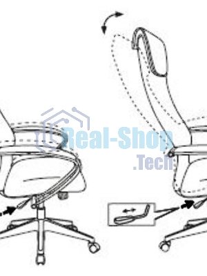 Кресло Бюрократ CH-607 TW-01 черный, сетка, подголовник