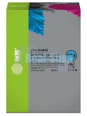 Картридж струйный Cactus CS-L0S58AE 953 черный (30 мл) для HP OJ 7720 Pro/7730/7740/8210