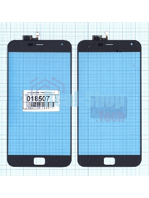Сенсорное стекло (тачскрин) для Meizu MX4 Pro черное