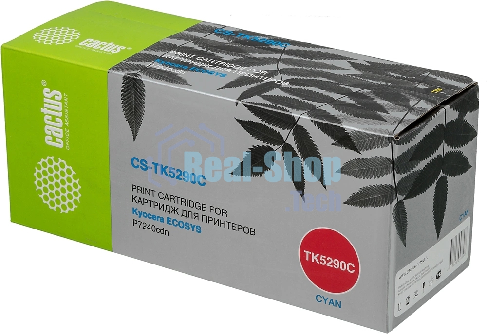 Картридж лазерный Cactus CS-TK5290C голубой (13000 стр.) для Kyocera ECOSYS P7240cdn