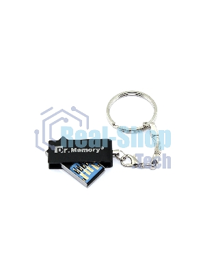 Флешка USB Dr. Memory 005, 8Gb, USB 3.0, R/W 25/15, серебристый/черный