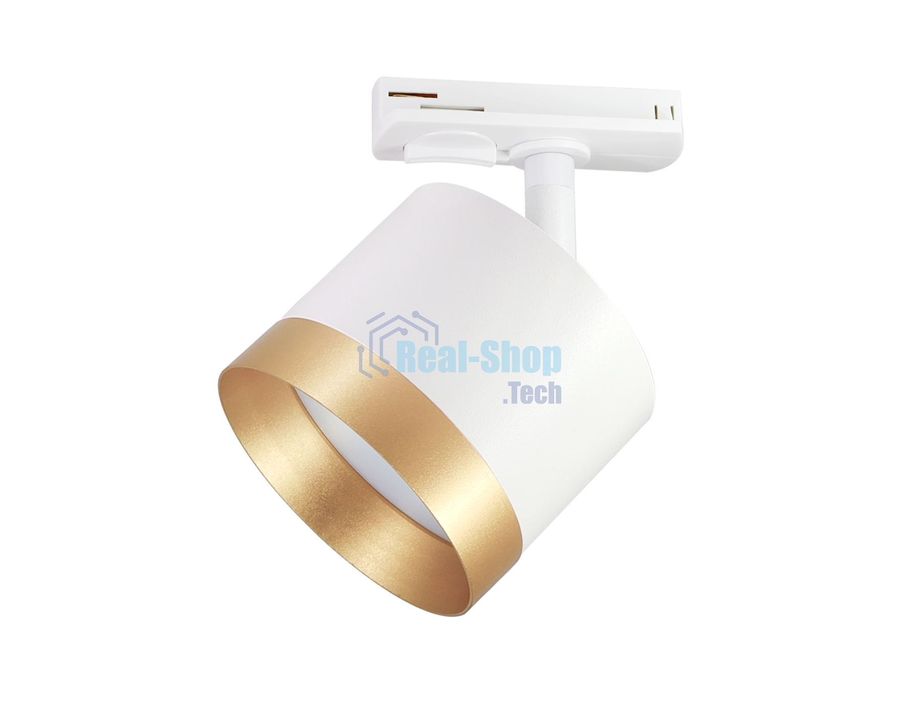 Трековый однофазный светильник Ambrella light GL5361 WH/GD белый/золото GX53 max 12W
