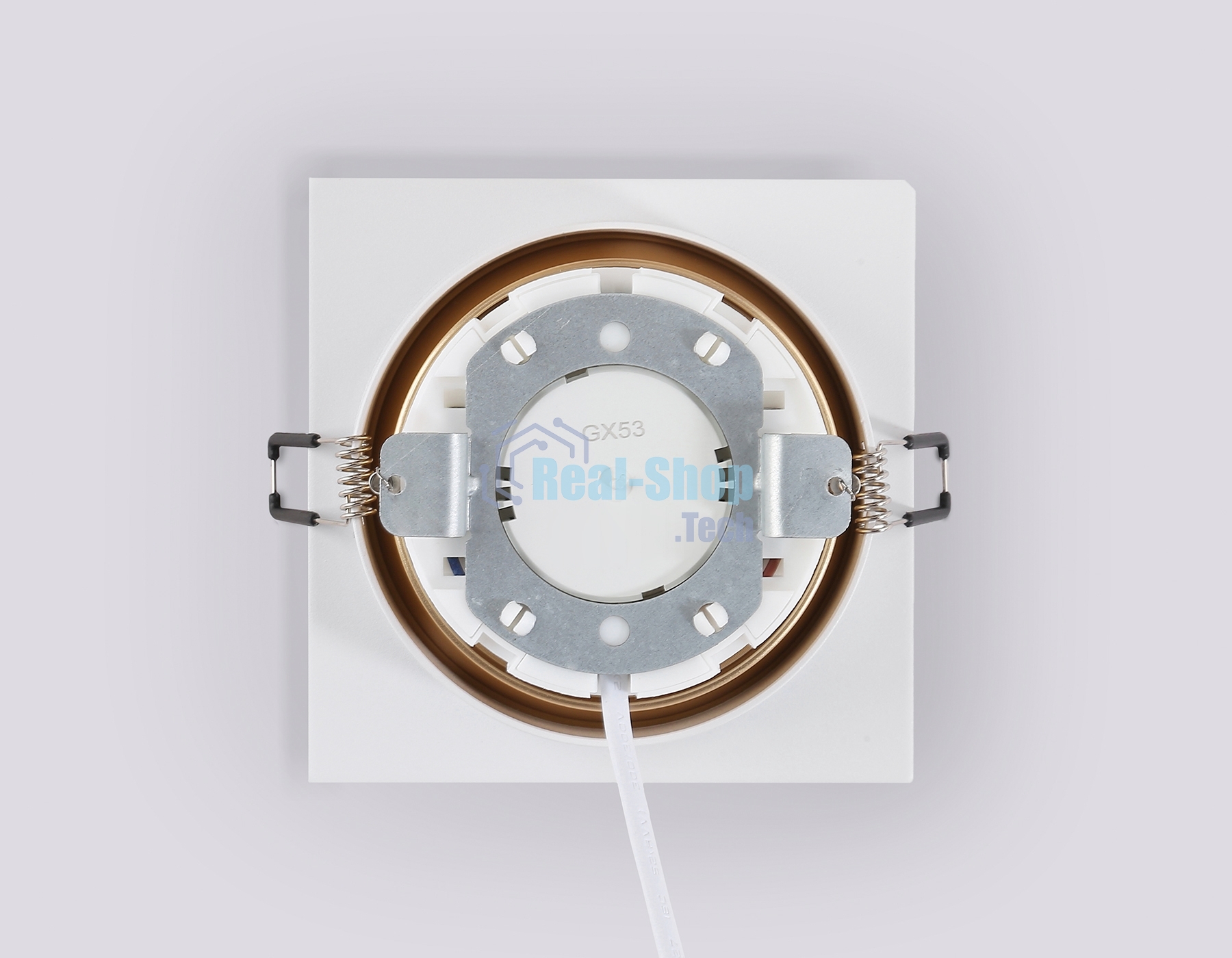 Светильник Ambrella light TN52338 SWH/SGD белый песок/золото песок GX53 max 12W 115*115*25