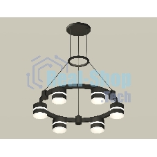 Светильник Ambrella light XR92051202/6 SBK/FR черный песок/белый матовый GX53 (A9205, C9232, N8445)