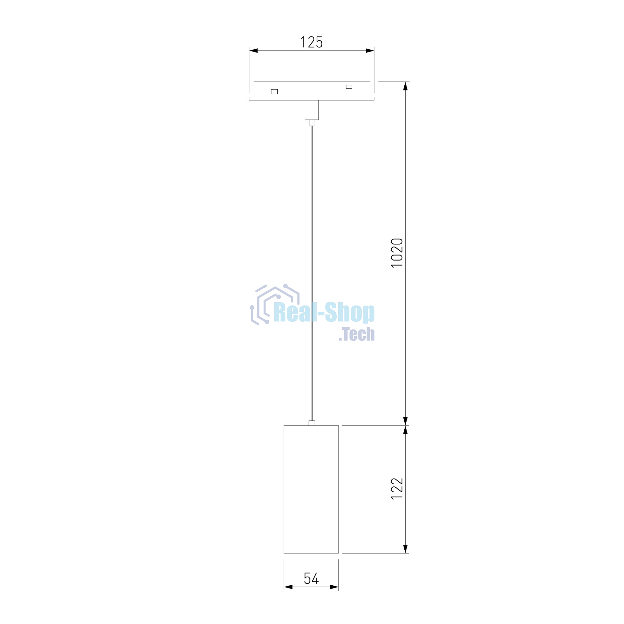 Трековый светильник Slim Magnetic подвесной светодиодный 15W 4200K Amend (чёрный) 85520/01