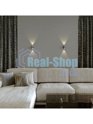 40109/LED / Светильник настенный светодиодный  Steel LED чёрный/сталь