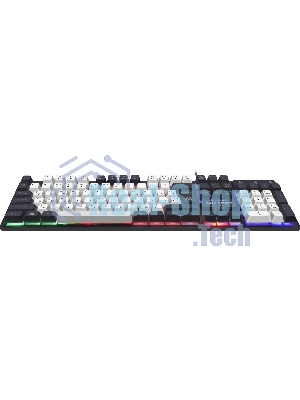 Клавиатура проводная Defender Dark Knight R GK-077, USB, черный/белый