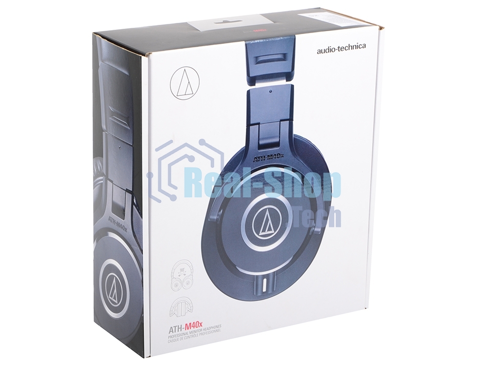 Проводные наушники Audio-Technica ATH-M40X черный, полноразмерные, складная конструкция