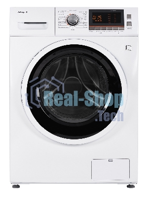 Стирально-сушильная машина Weissgauff WMD 6160 D белый, загрузка фронтальная 8 кг, 1200 об/мин, класс А+++