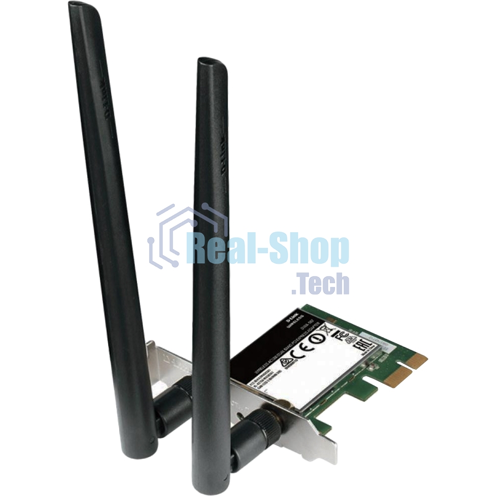 Сетевой адаптер WiFi D-Link DWA-582/RU/10/B1A DWA-582 PCI Express (ант.внеш.съем) 2ант. (упаковка 10 шт)
