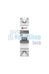 Выключатель автоматический модульный 1п B 6А 4.5кА ВА 47-63 PROxima EKF mcb4763-1-06B-pro