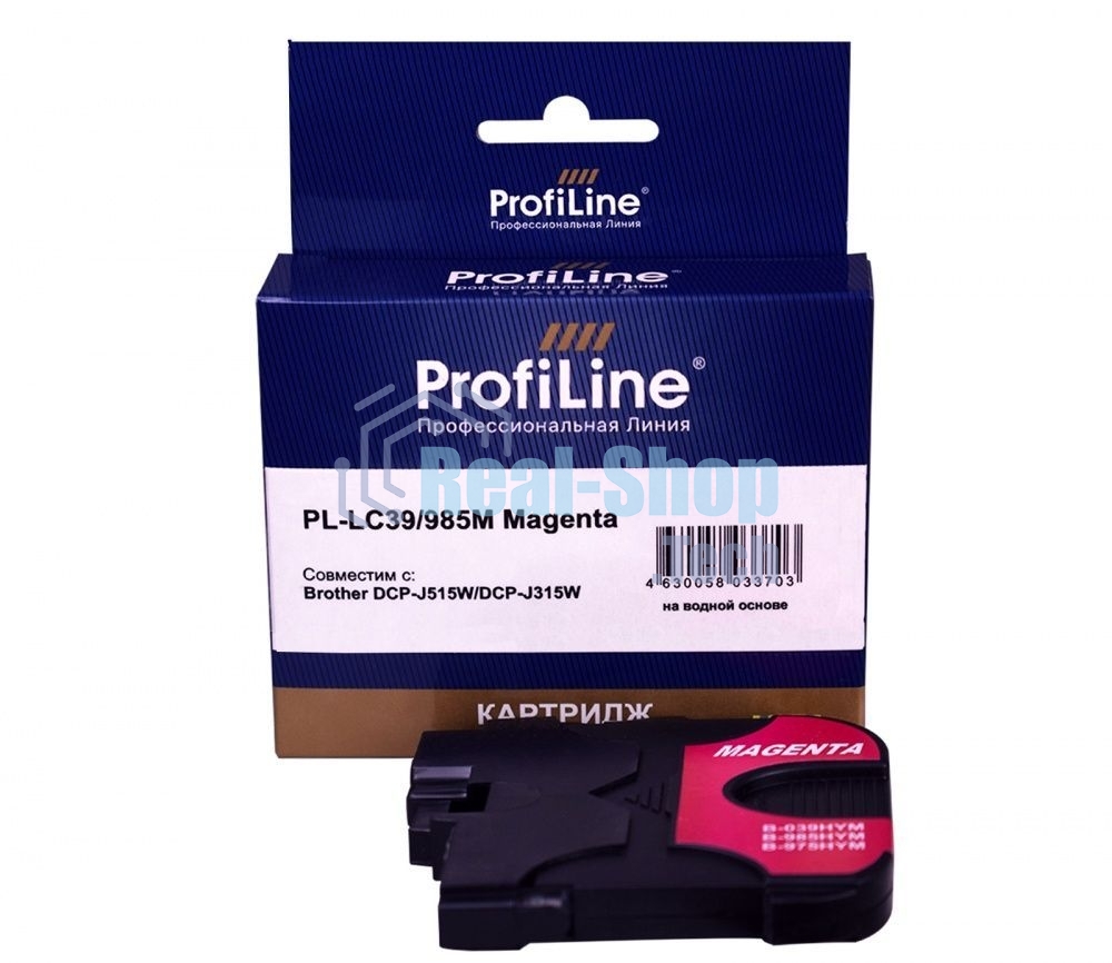 Картридж струйный ProfiLine PL-LC39/985M для принтеров Brother DCP-J125/DCP-J315W/DCP-J515W/MFC-J220/MFC-J265W/MFC-J410/MFC-J415W с чернилами Magenta
