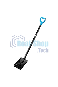 Лопата совковая углубленная, 230х285х1310 мм, деревянный черенок, с рукояткой, LUXE Palisad