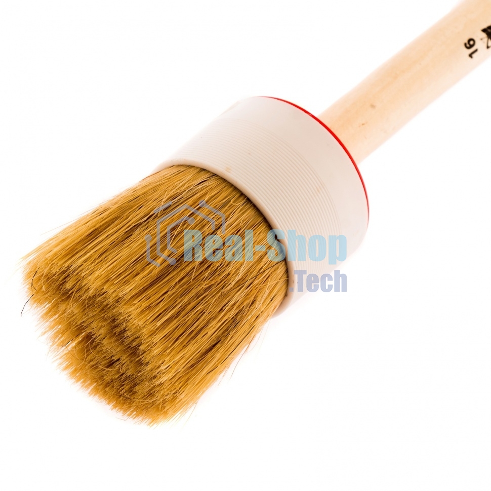 Кисть круглая MTX 82086 №16 (55 мм), натуральная щетина, деревянная ручка