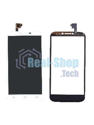Сенсорное стекло (тачскрин) для Alcatel One Touch Pop C9 7047D, белое