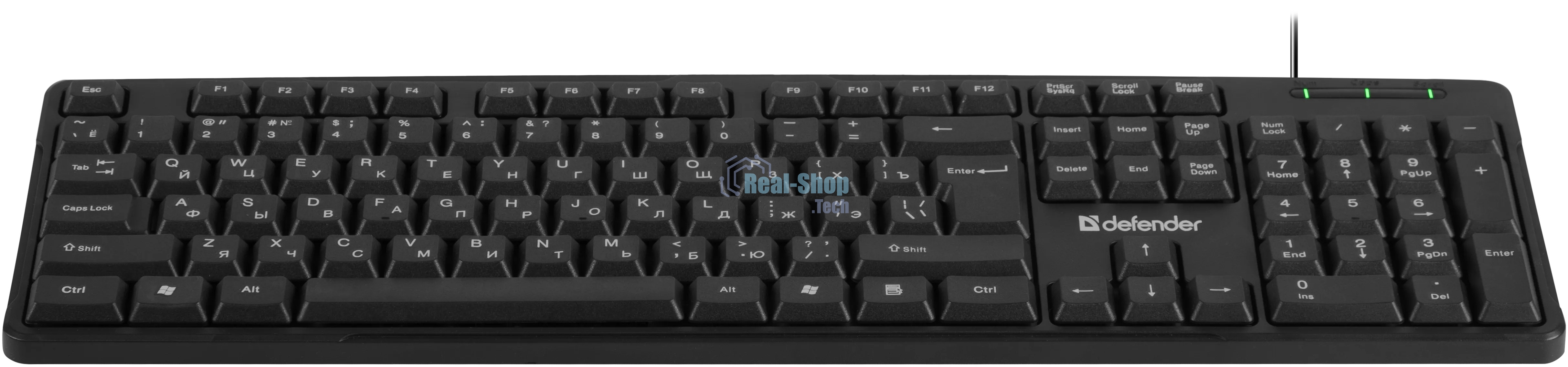 Клавиатура проводная Defender Next HB-440 RU, USB, черный