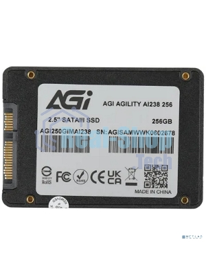 Накопитель SSD AGI AI238, 256Gb, SATA III, 2.5