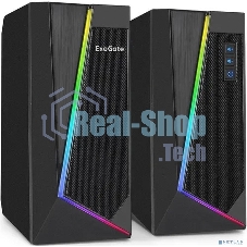 Акустическая система 2.0 ExeGate EX289688RUS Accord 240 (питание USB, 2х3Вт (6Вт RMS), 60-20000Гц, черный, RGb подсветка)
