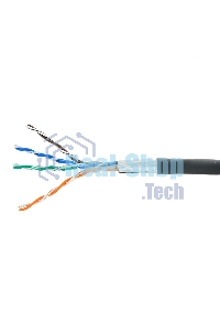 Кабель Cablexpert FPC-5051E-4-CU-OUT/100, FTP outdoor 4x2x0.51, медный, кат.5e, однож., 100м, box, черный