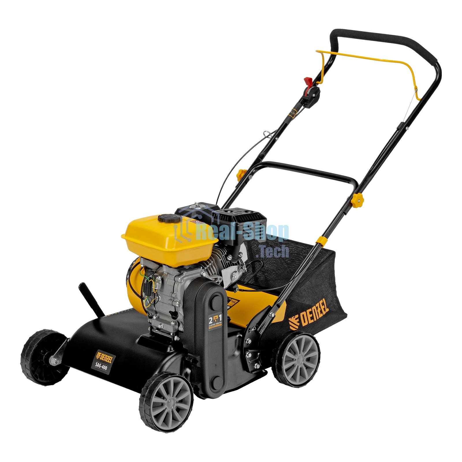 Скарификатор-аэратор бензиновый Denzel SAG-400, 212 см3, -15/+10 мм, 40 см