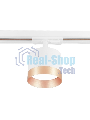 Трековый однофазный светильник Ambrella light GL5361 WH/GD белый/золото GX53 max 12W
