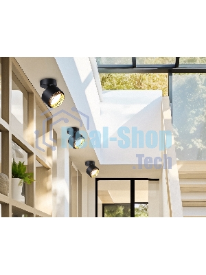 Светильник Ambrella light TN71282 BK/GD черный/золото GX53 max 12W D95*137