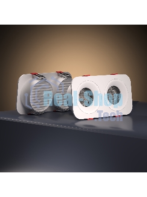 15277/LED / Светильник встраиваемый 20W 3000K белый IP44