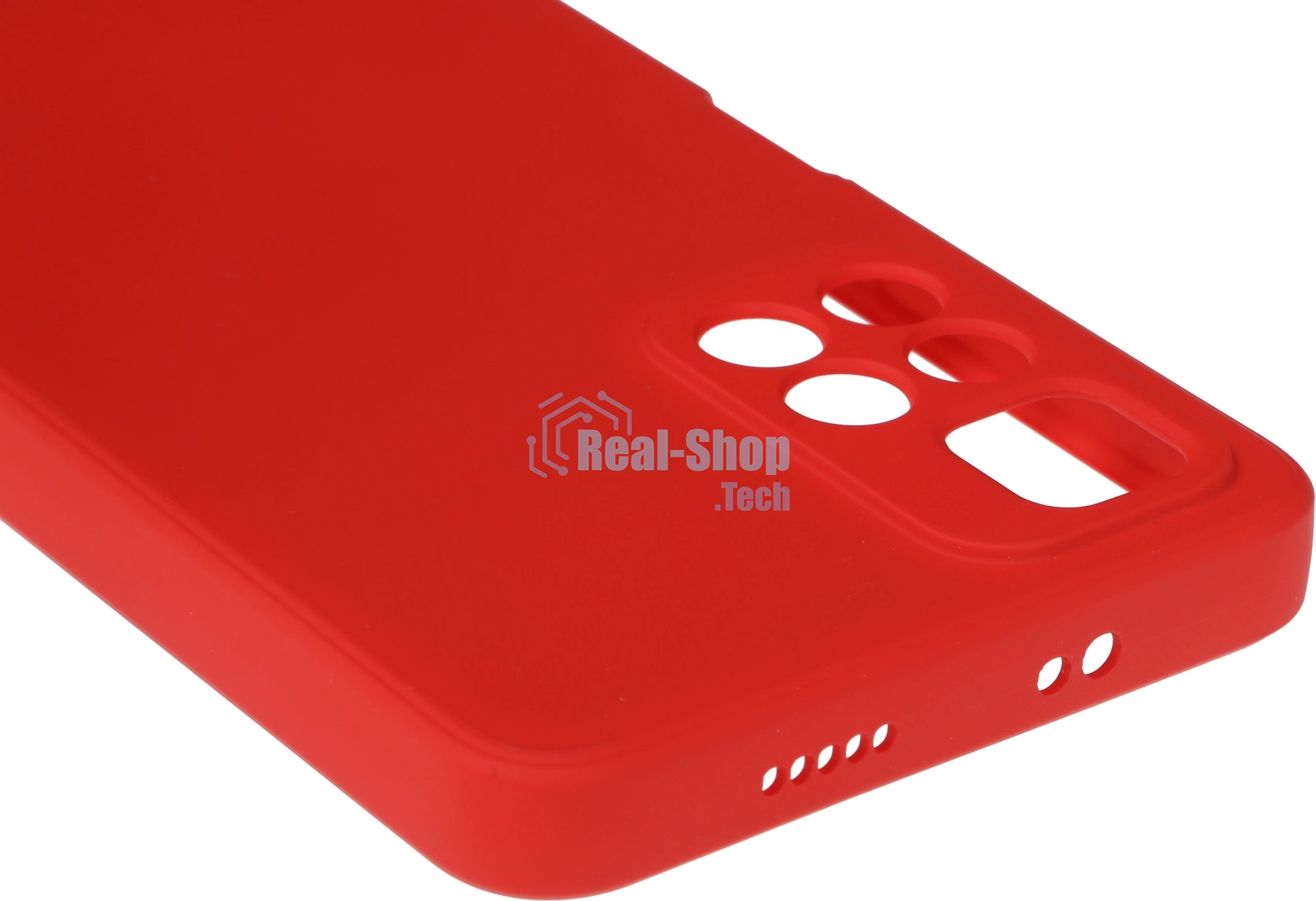 Чехол (клип-кейс) BORASCO Microfiber Case, для Xiaomi Poco M4 Pro, красный