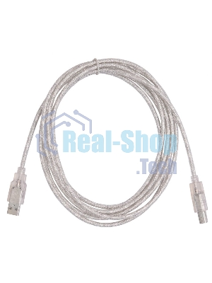 Кабель USB2.0 Buro USB2.0-AM/BM-3-TRANS USB A (m)/USB B (m) 3м