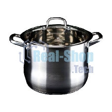 Кастрюля Lara LR02-44 15,2 л LR02-44 Кастрюля Lara (нерж) 28x23 см, 15.2 л, капсулир индукц дно, крышка из стали