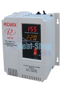 Стабилизаторы напряжения Ресанта АСН-1 500 Н/1-Ц 63/6/20 Стабилизатор Lux 220В±8%, Габариты 206х133х230, Вес 4,5кг