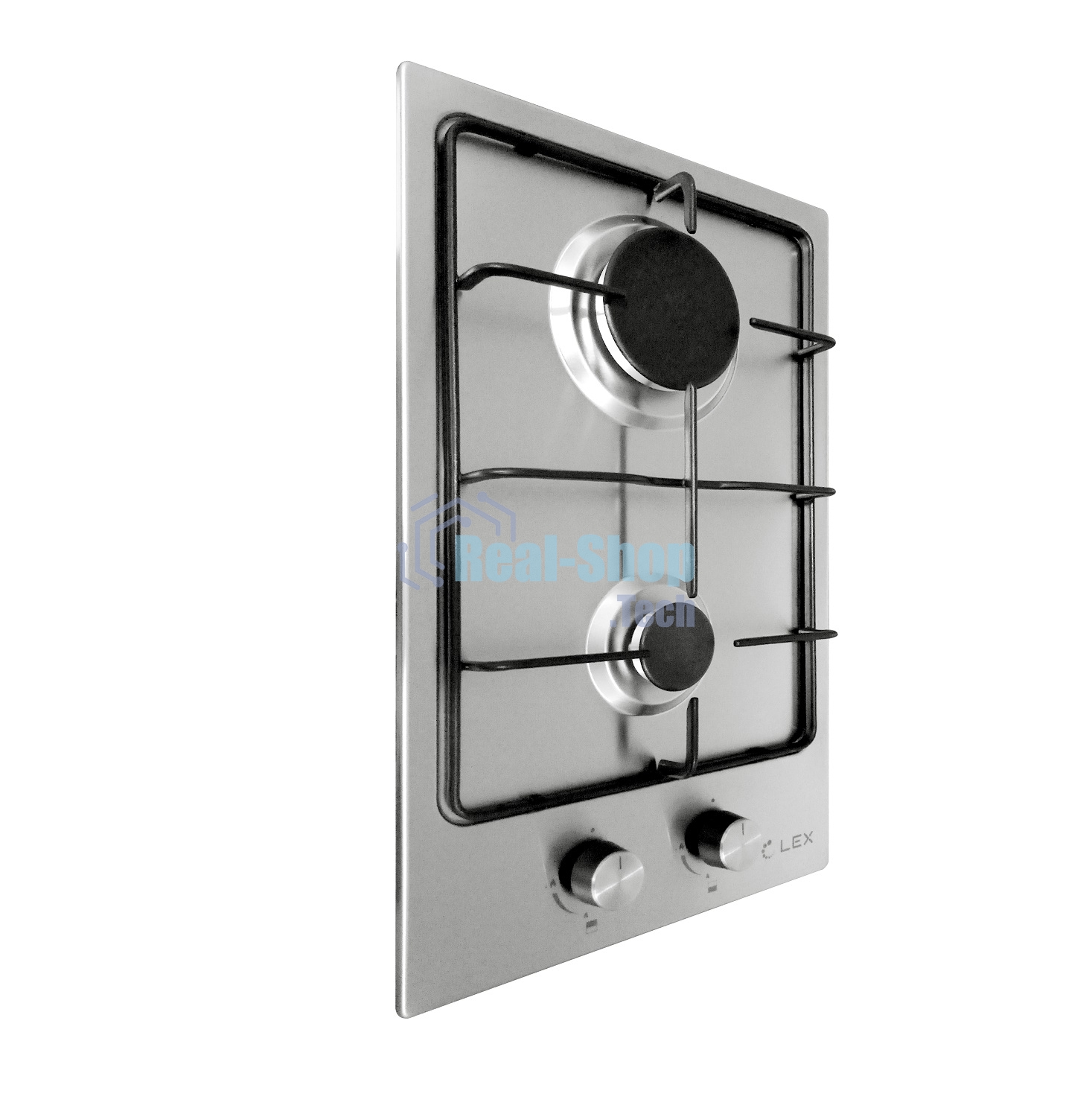 Газовая варочная панель LEX GVS 320 IX1000/3000Вт 2конфорки нерж.сталь