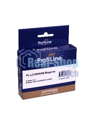 Картридж струйный ProfiLine PL-LC39/985M для принтеров Brother DCP-J125/DCP-J315W/DCP-J515W/MFC-J220/MFC-J265W/MFC-J410/MFC-J415W с чернилами Magenta