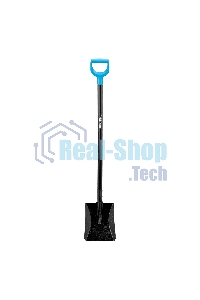 Лопата совковая углубленная, 230х285х1310 мм, деревянный черенок, с рукояткой, LUXE Palisad